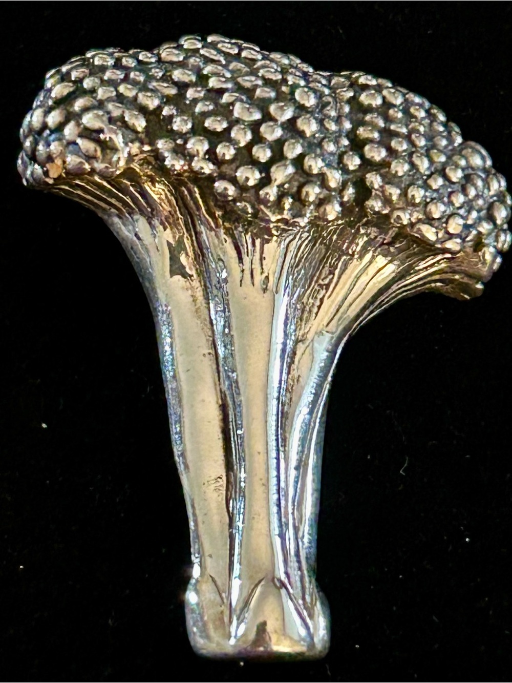 Sterling Silver Brooch - J.H. Breakell Broccoli Design
